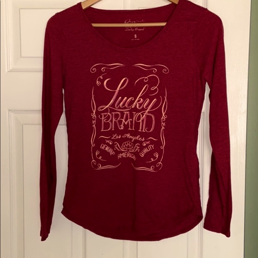 Small lucky brand long sleeved shirt